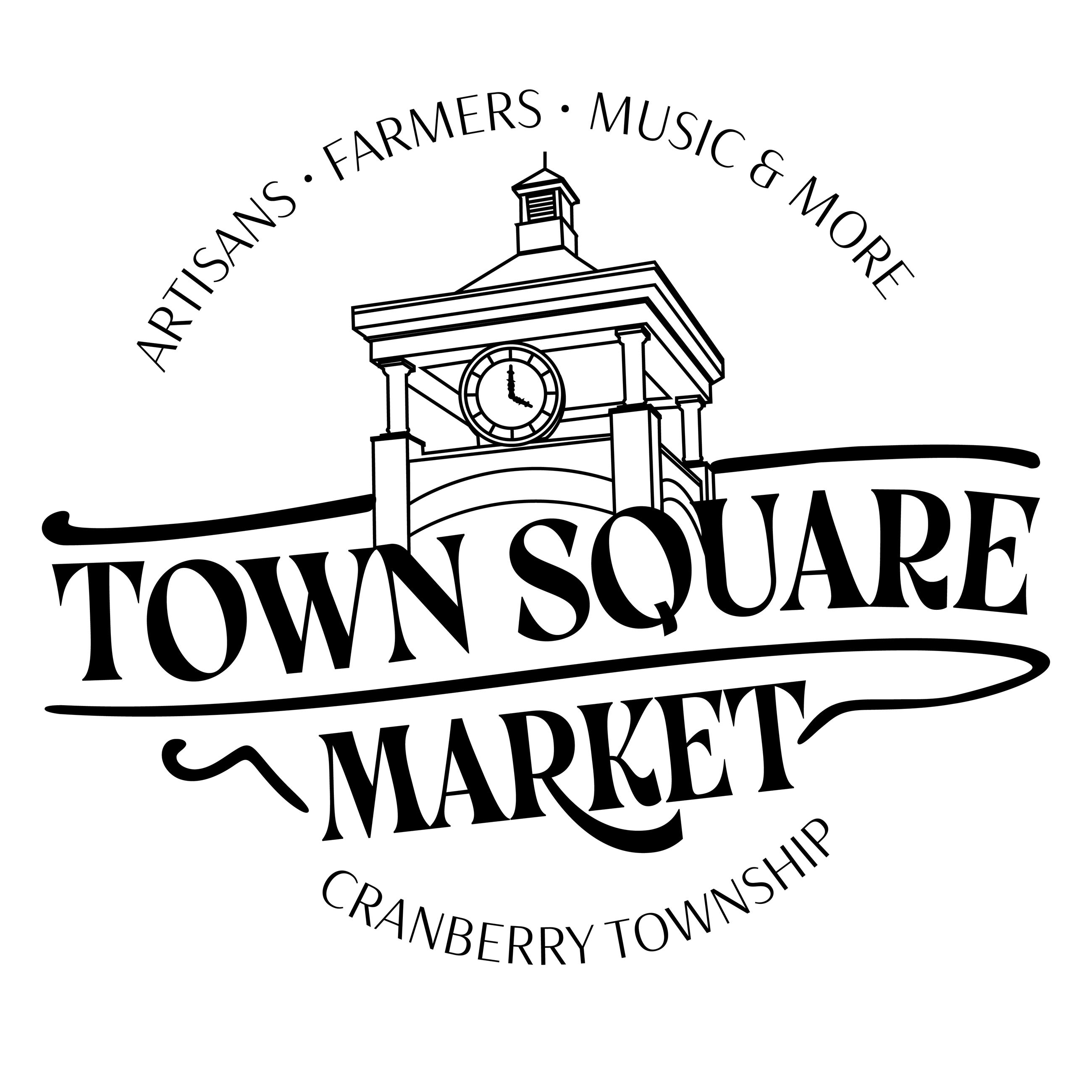 Town Square Market - Black Round